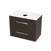 Verto Laminam 800 Double Drawer Wall Vanity