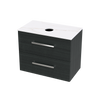Verto Laminam 800 Double Drawer Wall Vanity