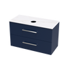 Verto Laminam 1000 Double Drawer Wall Vanity