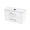 Verto Laminam 1000 Double Drawer Wall Vanity