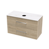 Verto Laminam 1000 Double Drawer Wall Vanity