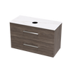 Verto Laminam 1000 Double Drawer Wall Vanity