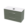 Verto Laminam 1000 Double Drawer Wall Vanity