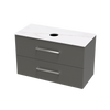 Verto Laminam 1000 Double Drawer Wall Vanity