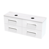 Verto Laminam 1500 Double Basin 4 Drawer Wall Vanity