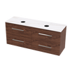 Verto Laminam 1500 Double Basin 4 Drawer Wall Vanity