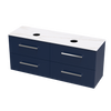 Verto Laminam 1500 Double Basin 4 Drawer Wall Vanity