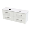 Verto Laminam 1500 Double Basin 4 Drawer Wall Vanity
