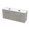 Verto Laminam 1500 Double Basin 4 Drawer Wall Vanity