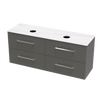 Verto Laminam 1500 Double Basin 4 Drawer Wall Vanity