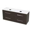 Verto Laminam 1500 Double Basin 4 Drawer Wall Vanity