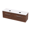 Verto Laminam 1500 Double Basin 2 Drawer Wall Vanity