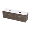 Verto Laminam 1500 Double Basin 2 Drawer Wall Vanity