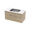 Verto Laminam 900 1 Drawer Wall Vanity