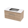 Verto Laminam 900 1 Drawer Wall Vanity