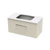 Verto Laminam 900 1 Drawer Wall Vanity