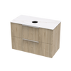 Array Riada Laminam 900 Double Drawer Wall Vanity