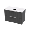 Array Riada Laminam 900 Double Drawer Wall Vanity