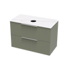 Array Riada Laminam 900 Double Drawer Wall Vanity