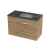 Verto Laminam 900 Double Drawer Wall Vanity