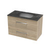 Verto Laminam 900 Double Drawer Wall Vanity