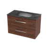 Verto Laminam 900 Double Drawer Wall Vanity