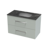 Verto Laminam 900 Double Drawer Wall Vanity