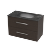 Verto Laminam 900 Double Drawer Wall Vanity