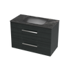 Verto Laminam 900 Double Drawer Wall Vanity