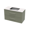 Array Oslo Laminam 1000 Double Drawer Wall Vanity