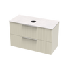 Array Riada Laminam 1000 Double Drawer Wall Vanity