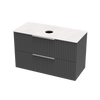 Array Riada Laminam 1000 Double Drawer Wall Vanity